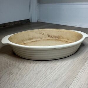 Pampered Chef Family Heritage Stoneware Oval Baker New Traditions  9.5"x6" small
